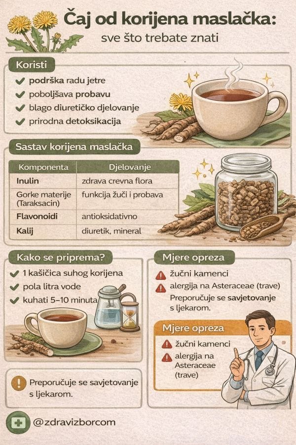 Čaj od korijena maslačka